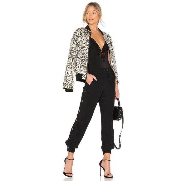 LPA Pant 552 Hip Hop Snap Sides Jogger in Black - Picture 5 of 9